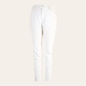 Madewell 9” High Rise Skinny Jeans Size 35 Tall White Neutral Summer